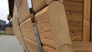 Thermowood hout 46mm buitensauna